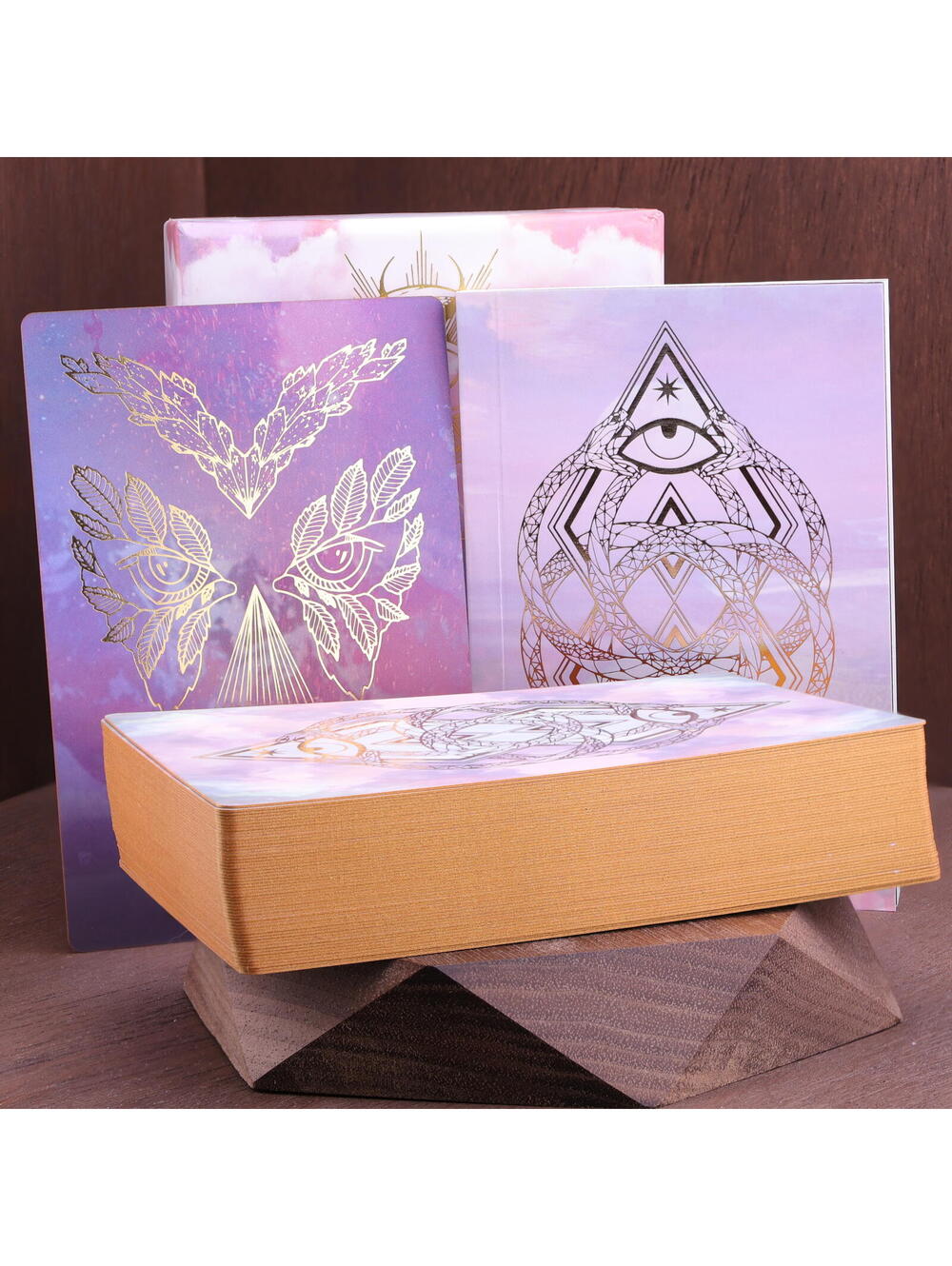 OOP Threads of Fate Lumen Oracle Deck Guidebook Holographic Gold Foil EUC HTF - Picture 4 of 9
